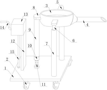 一种双驱托轮卧式离心铸造机的上料装置的制作方法