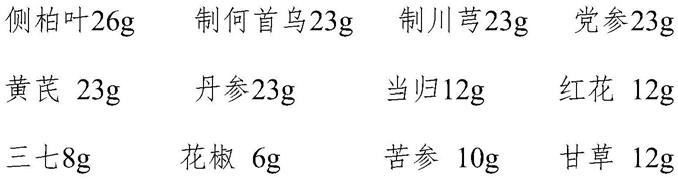 一种用于脂溢性脱发的中药组合物及其制备方法与流程