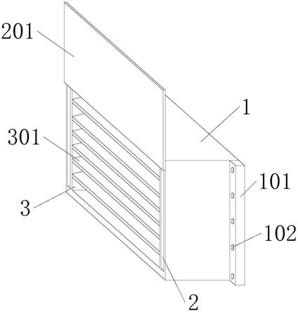 水平辊道式玻璃钢化平风栅风嘴结构的制作方法