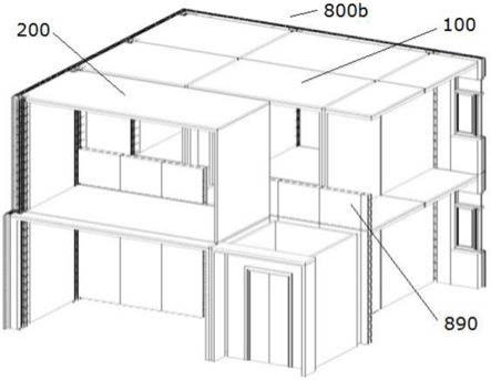 预制钢筋混凝土可变型构件组装的房屋的制作方法