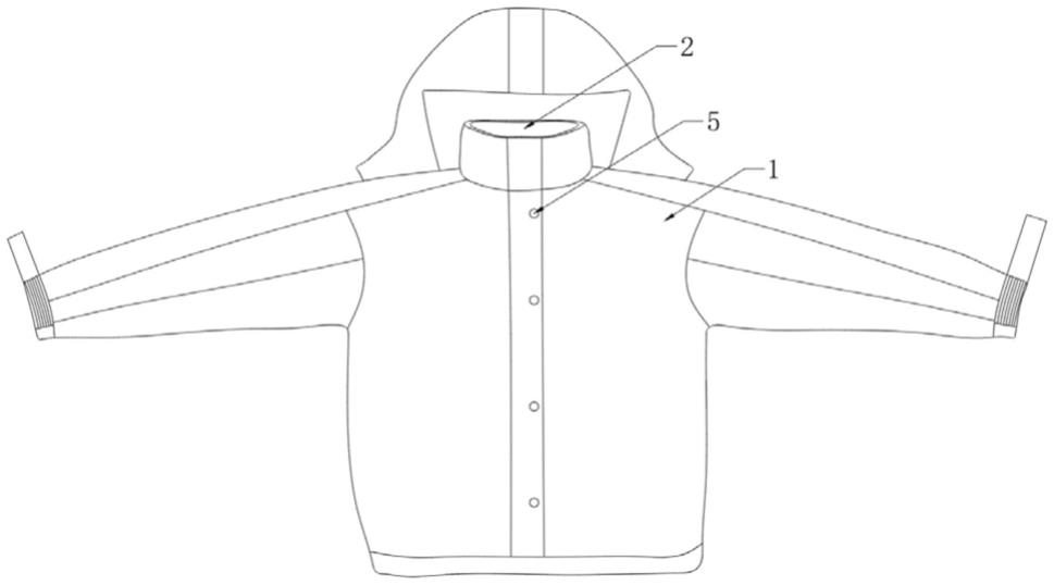 一种带温度显示的多功能冲锋衣的制作方法