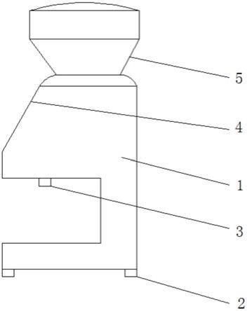 一种旋转打开或关闭阀门的咖啡豆容器结构的制作方法