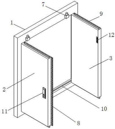 一种具有报警功能的双开门的制作方法