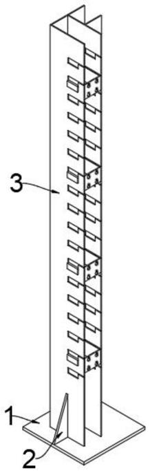 一种便于固定的多孔货架立柱的制作方法