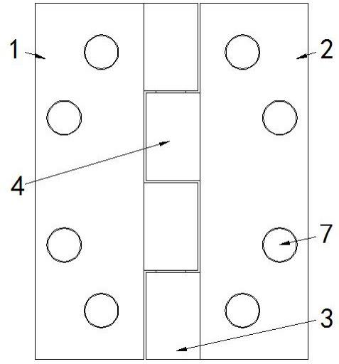 一种金属家具合页轴座结构的制作方法