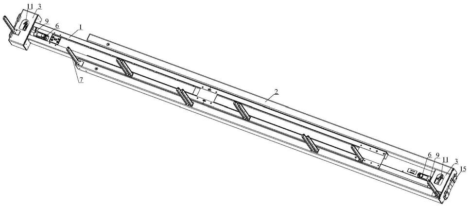 一种用于站台的两段式全移动围栏小车的制作方法
