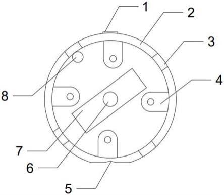 执手锁具分体圈的固定件的制作方法