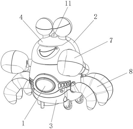 一种电动玩具蟹的制作方法