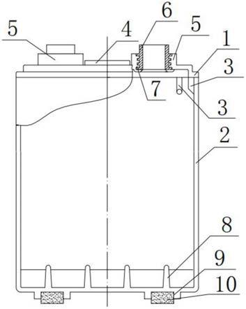 一种超大容量煤矿用特殊型铅酸蓄电池盖槽组合结构的制作方法