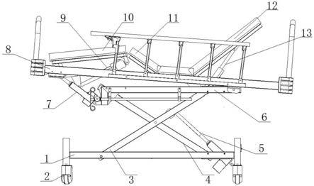 一种可调节的医疗床的制作方法