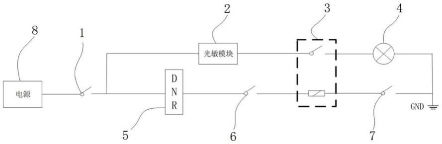 一种长头商用车前维修灯自动控制电路及长头商务车的制作方法