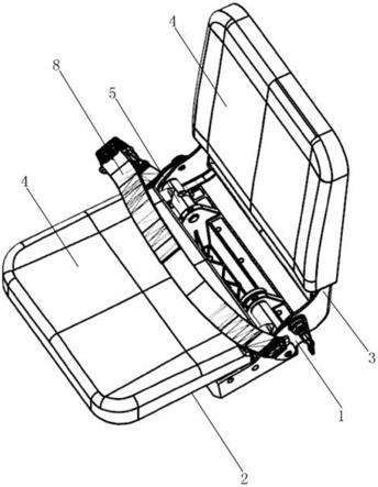 可折叠自结皮载员座椅的制作方法