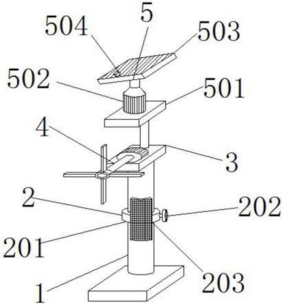 一种太阳能光伏风车上的发光装置的制作方法