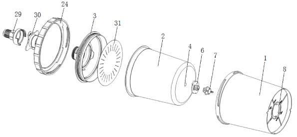 一种可重复使用的挂接式旋转进气喷漆壶的制作方法