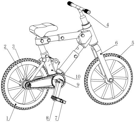 自行车机构简图图片