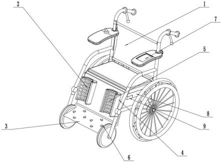 一种带有脊髓损伤患者下肢按摩功能的轮椅