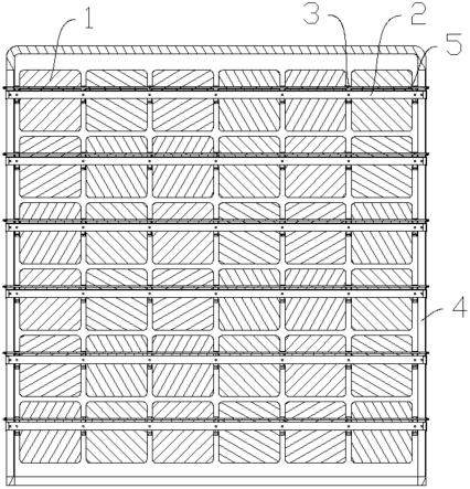 一种中空加厚、中心穿轴风铃幕墙结构安装的制作方法