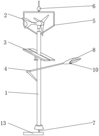 一种带有避雷功能的风光互补路灯的制作方法