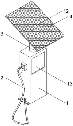 一种电力新能源充电桩的光伏组自动调节机构的制作方法