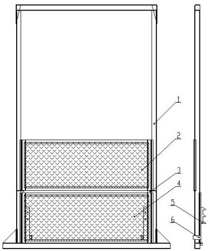 智能型施工升降机折叠式层门的制作方法