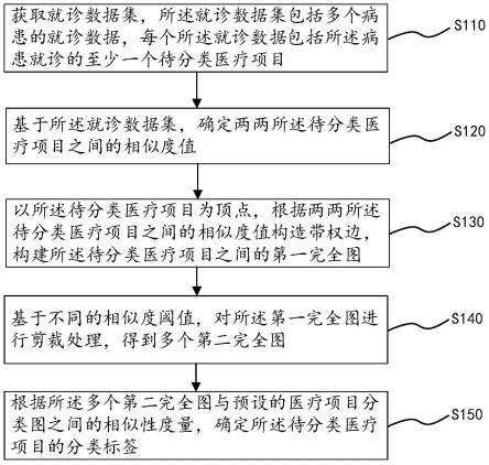 医疗项目分类方法、装置、设备及介质与流程