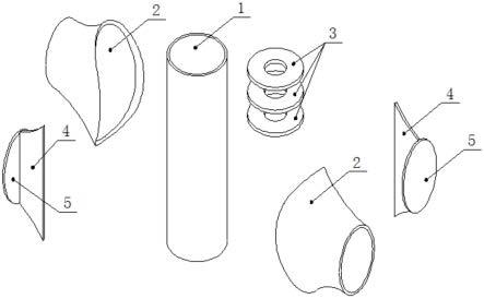 一种外框圆管与椭圆截面仿形管相贯节点的制作方法