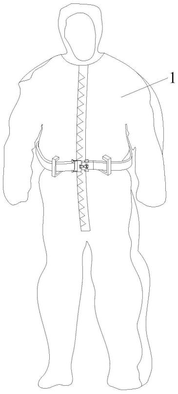 一种可便捷对腰部进行紧束的防护服的制作方法