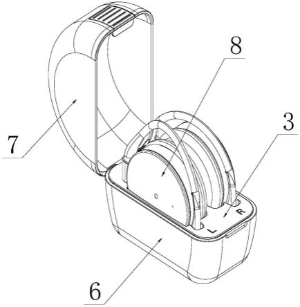 一种耳挂式耳机充电舱及充电套装的制作方法