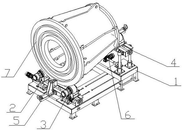 一种大型不等径工件焊接安装支撑滚轮装置的制作方法