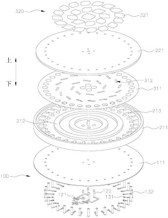 低剖面圆极化等通量星载天线