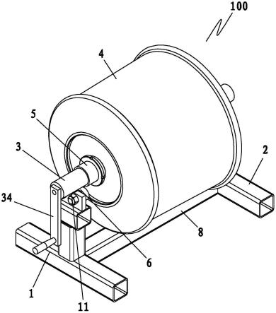 一种轨枕磨轮的布砂支撑装置的制作方法