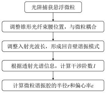 基于回音壁谐振模式测量光阱捕获微粒半径的方法及装置与流程