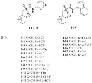 樟脑磺酰肼类化合物的制备方法和产品及其应用