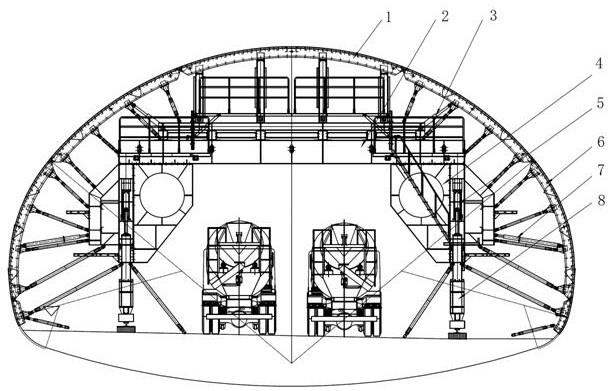 扩大断面专用二次衬砌隧道台车的制作方法