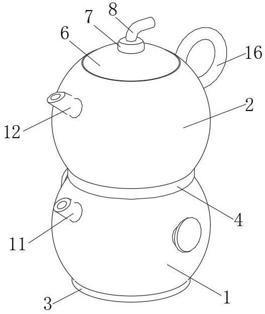 一种组合式茶杯套件的制作方法