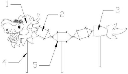 龙形玩具的制作方法