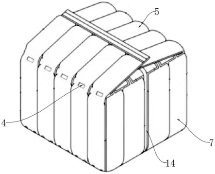 一种对折式气柱包装盒的制作方法