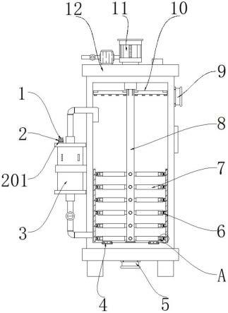 一种可检测浓度的固体螯合剂加工用蒸发浓缩器的制作方法