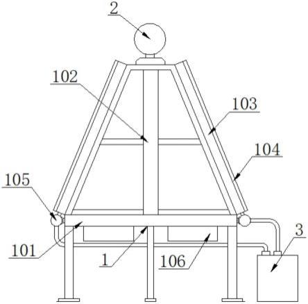 一种斜顶式干湿联合空冷器的制作方法