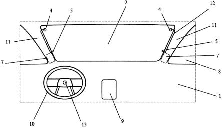 一种汽车A柱及尾部盲区透视系统的制作方法