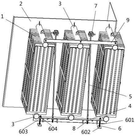 一种变压器用散热器固定装置及变压器的制作方法