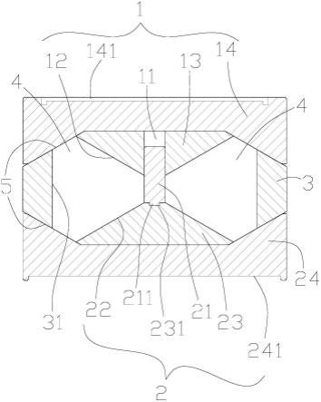 一种三角形光纤面板毛坯的熔压模具的制作方法