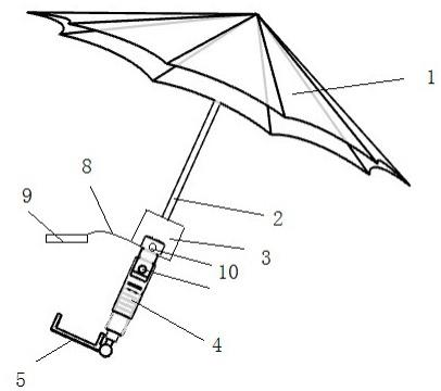 雨伞伸缩杆原理图片