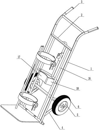 一种用于气瓶的转运推车的制作方法