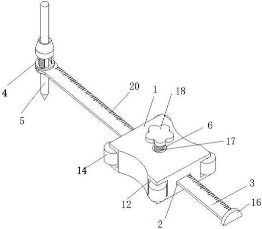 一种柳木工艺品加工用划线器的制作方法