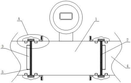 一种涡轮流量计的安装结构的制作方法