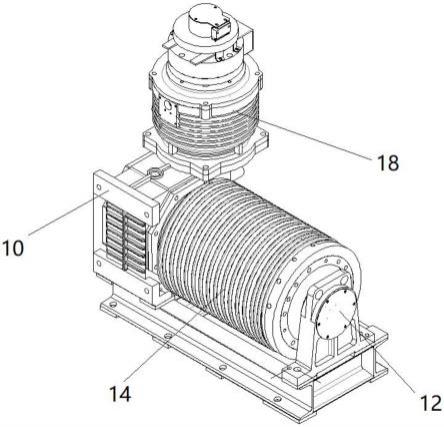 一种涡轮蜗杆式永磁同步强驱曳引机的制作方法