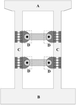一种采用可更换耗能梁柱连接节点的自复位桥墩