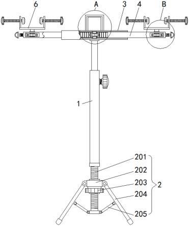 一种建筑室内施工照明工具用支架的制作方法