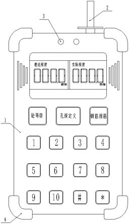 一种后锚固钻孔孔深自动测评仪的制作方法